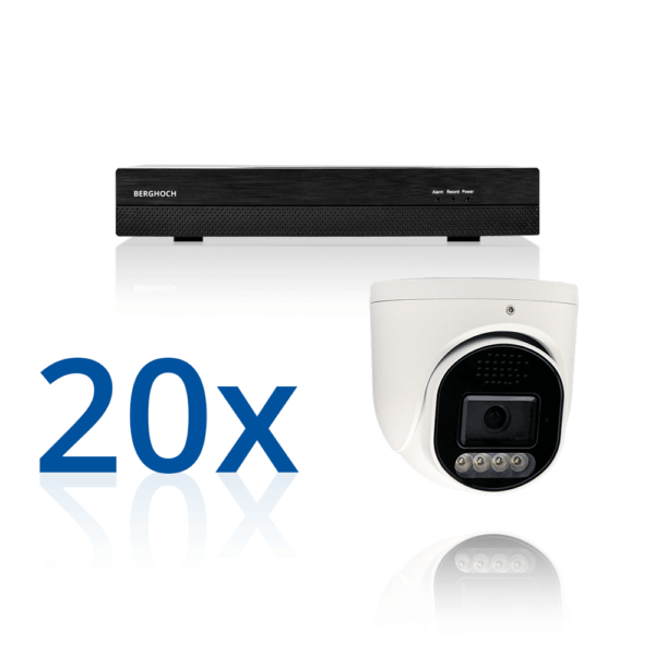 BERGHOCH | 20x 8MP Kamera Set | Dome