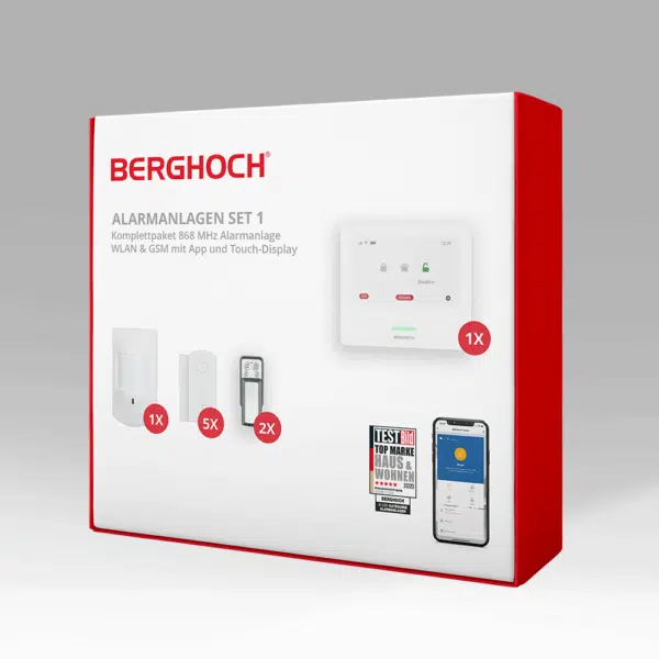 BERGHOCH | Touch-Alarmanlage | 868 MHz I GSM I WiFi I APP I Set 1 – Bild 3