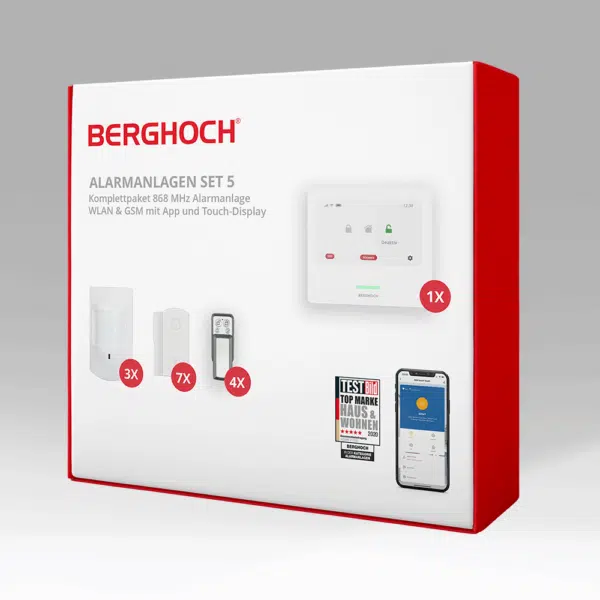 BERGHOCH | Touch-Alarmanlage | 868 MHz I GSM I WiFi I APP I Set 5 - Image 3