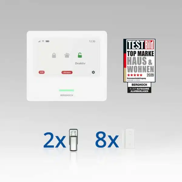 BERGHOCH | Touch-Alarmanlage | 868 MHz I GSM I WiFi I APP I Set 4
