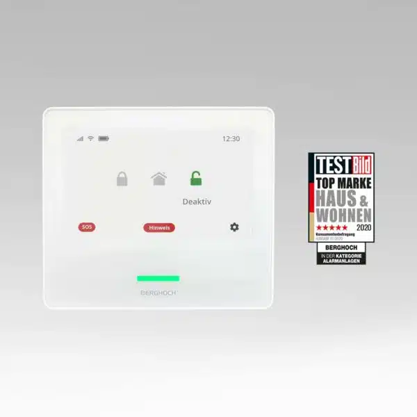 BERGHOCH | Funk-Alarmanlage | Basis-Station I 868 MHz Smart Touch I GSM I WiFi I APP I Bestandskundenpreis