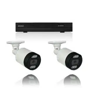 BERGHOCH | 2x 8MP Kamera Set | Aussen | Weiss