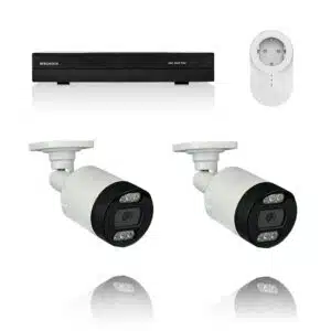 BERGHOCH | 2x 8MP Kabellos Set | Aussen | Weiss