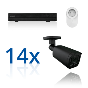 BERGHOCH | 14x 4K 8MP Pro Auto-Zoom Kabellos Set | Aussen