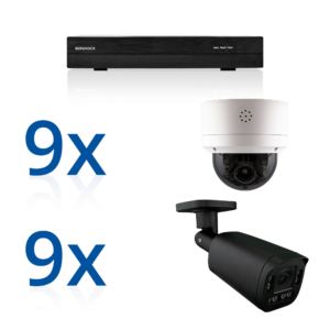 BERGHOCH | 18x 4K 8MP Auto-Zoom Kamera Set mit Ton + Mikro | Mix