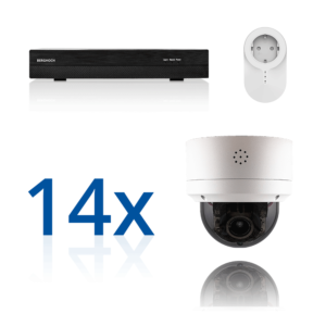 BERGHOCH | 14x 4K 8MP Pro Auto-Zoom Kabellos Set | Dome