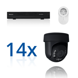 BERGHOCH | 14x 4K 8MP Pro Auto-Zoom Kabellos Set | Dome PTZ Ultra