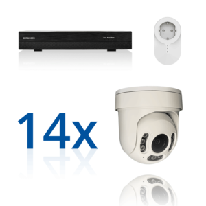 BERGHOCH | 14x 4K 8MP Pro Auto-Zoom Kabellos Set | Dome PTZ Ultra