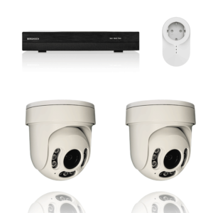 BERGHOCH | 2x 4K 8MP Pro Auto-Zoom Kabellos Set | Dome PTZ Ultra